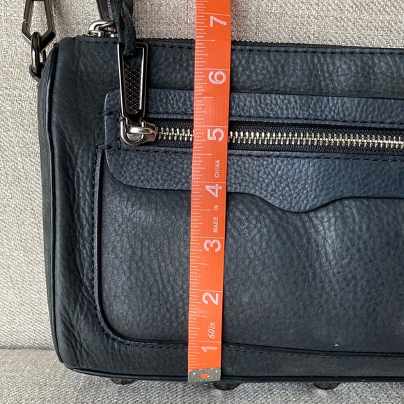 Rebecca Minkoff Black Leather Chain-Link Crossbody Bag - Picture 11 of 12